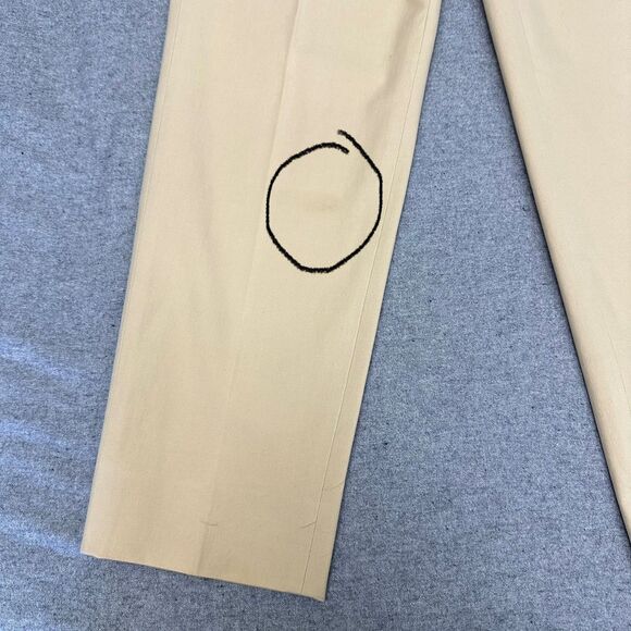 PIAZZA SEMPIONE WOMEN'S AUDREY BEIGE STRATCH STRAIGHT CROPPED PANTS Sz 4/IT 40 - Picture 5 of 16